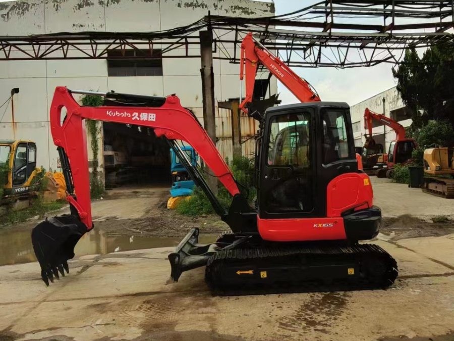 ژاپن کاوباتا استفاده شده حفاری برای فروش دست دوم KX165 ماشین آلات Jindongyu